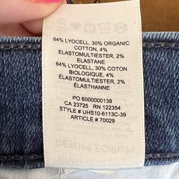 Aritzia Denim Forum The Nico Mid Rise Skinny Crop Released Hem Jeans - Picture 8 of 8
